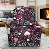 Pattern Print Heart Recliner Cover-grizzshop