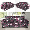 Pattern Print Heart Sofa Covers-grizzshop