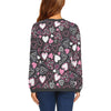 Pattern Print Heart Women's Sweatshirt-grizzshop