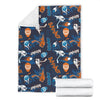 Pattern Print Hockey Blanket-grizzshop