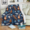 Pattern Print Hockey Blanket-grizzshop