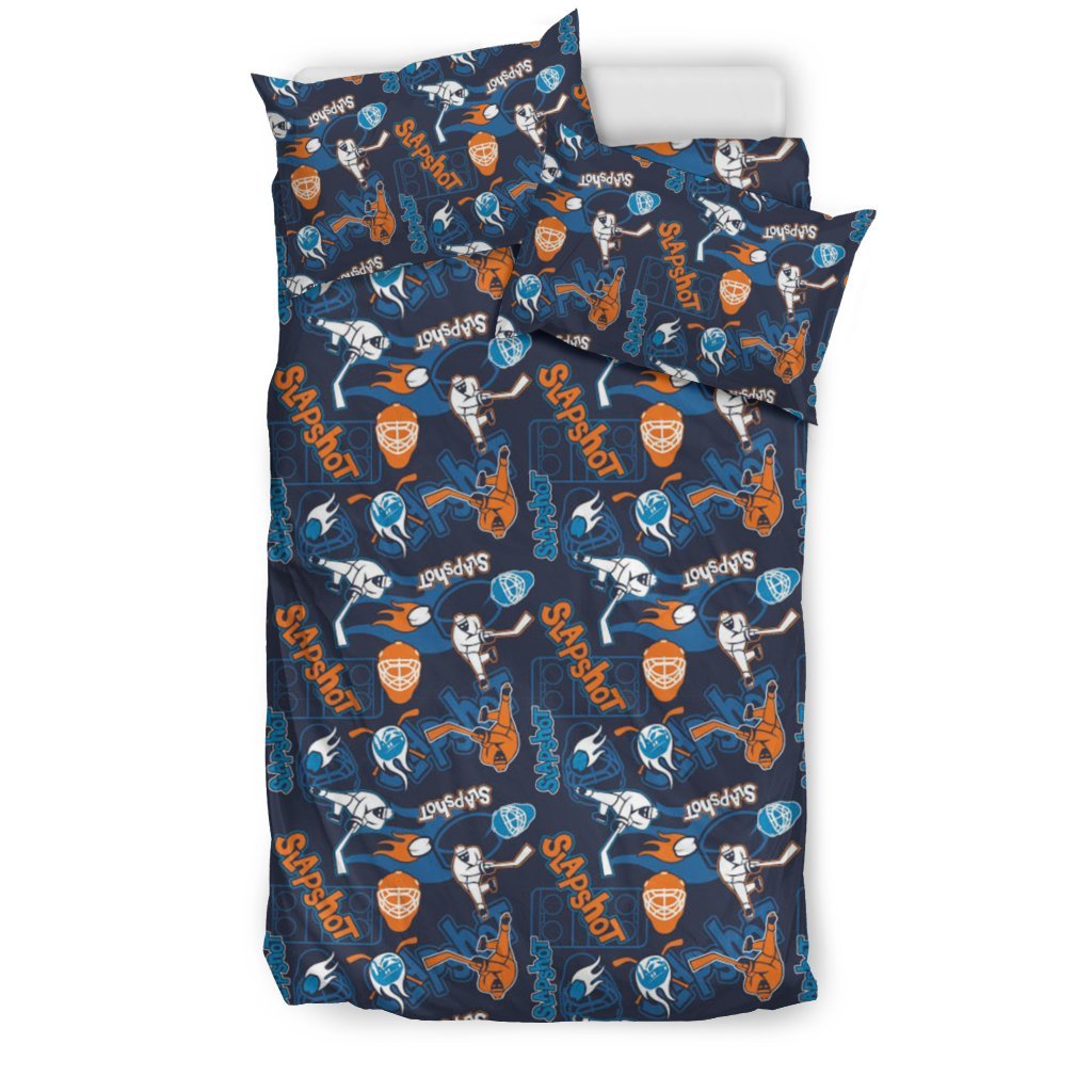 Pattern Print Hockey Duvet Cover Bedding Set-grizzshop