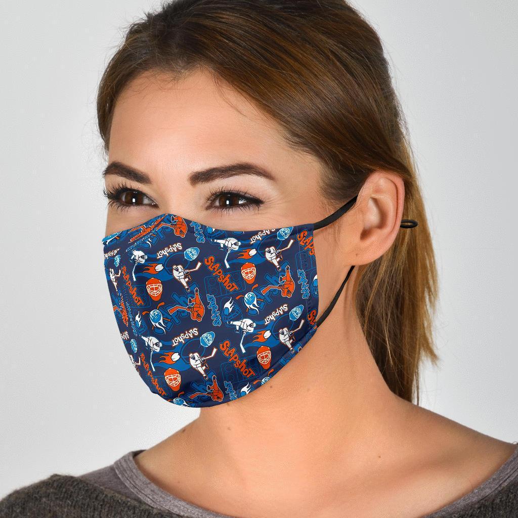 Pattern Print Hockey Face Mask-grizzshop