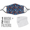 Pattern Print Hockey Face Mask-grizzshop