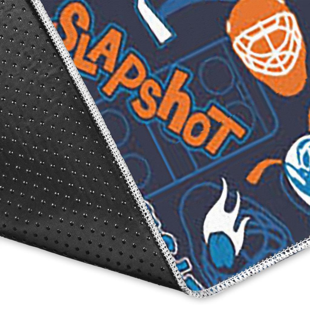 Pattern Print Hockey Floor Mat-grizzshop