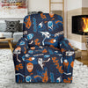 Pattern Print Hockey Recliner Cover-grizzshop