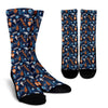 Pattern Print Hockey Unisex Crew Socks-grizzshop