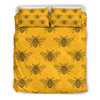 Pattern Print Honey Bee Diagram Gifts Duvet Cover Bedding Set-grizzshop