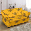 Pattern Print Honey Bee Diagram Gifts Loveseat Cover-grizzshop