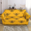 Pattern Print Honey Bee Diagram Gifts Loveseat Cover-grizzshop