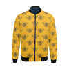 Pattern Print Honey Bee Diagram Gifts Men's Bomber Jacket-grizzshop