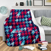 Pattern Print Houndstooth Blanket-grizzshop