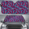 Pattern Print Houndstooth Car Sun Shade-grizzshop