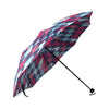 Pattern Print Houndstooth Foldable Umbrella-grizzshop