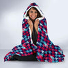 Pattern Print Houndstooth Hooded Blanket-grizzshop