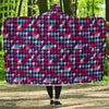 Pattern Print Houndstooth Hooded Blanket-grizzshop