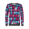 Pattern Print Houndstooth Women's Sweatshirt-grizzshop