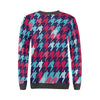 Pattern Print Houndstooth Women's Sweatshirt-grizzshop