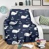 Pattern Print Humpback Whale Blanket-grizzshop