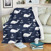 Pattern Print Humpback Whale Blanket-grizzshop