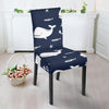 Pattern Print Humpback Whale Chair Cover-grizzshop