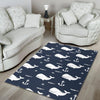 Pattern Print Humpback Whale Floor Mat-grizzshop