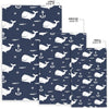 Pattern Print Humpback Whale Floor Mat-grizzshop