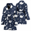 Load image into Gallery viewer, Pattern Print Humpback Whale Pattern Print Women Long Robe-grizzshop