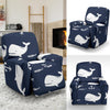 Pattern Print Humpback Whale Recliner Cover-grizzshop