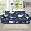 Pattern Print Humpback Whale Sofa Covers-grizzshop