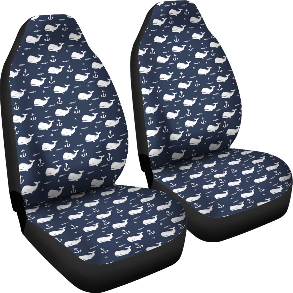 Pattern Print Humpback Whale Universal Fit Car Seat Cover-grizzshop