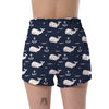 Pattern Print Humpback Whale Women's Shorts-grizzshop