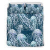 Pattern Print Jellyfish Duvet Cover Bedding Set-grizzshop