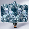 Pattern Print Jellyfish Hooded Blanket-grizzshop