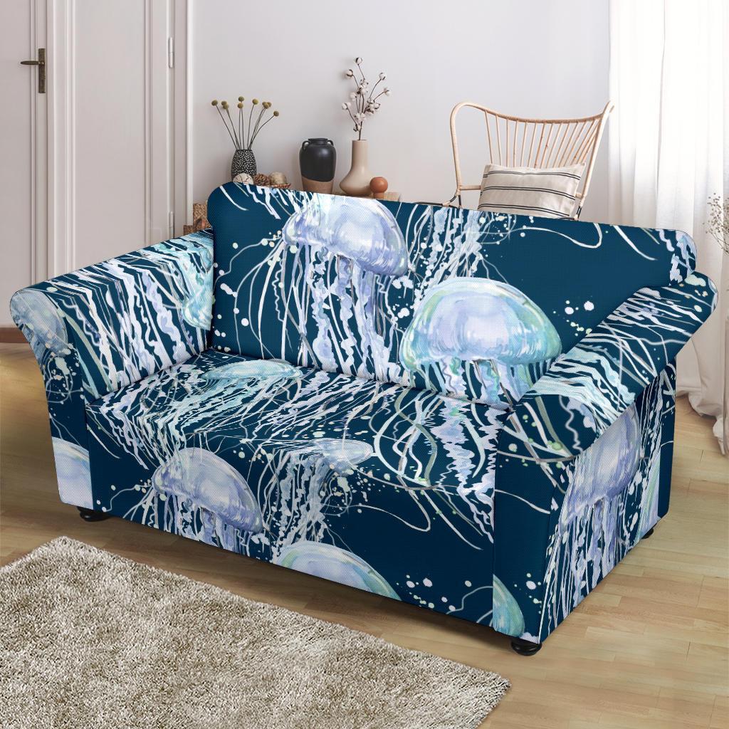 Pattern Print Jellyfish Loveseat Cover-grizzshop