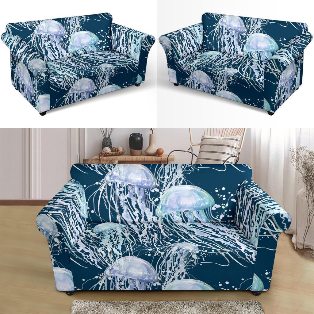 Pattern Print Jellyfish Loveseat Cover-grizzshop