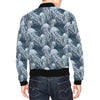 Pattern Print Jellyfish Men's Bomber Jacket-grizzshop