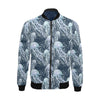 Pattern Print Jellyfish Men's Bomber Jacket-grizzshop