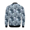 Pattern Print Jellyfish Men's Bomber Jacket-grizzshop