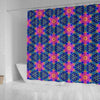 Pattern Print Kaleidoscope Bathroom Shower Curtain-grizzshop