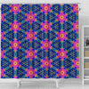 Pattern Print Kaleidoscope Bathroom Shower Curtain-grizzshop