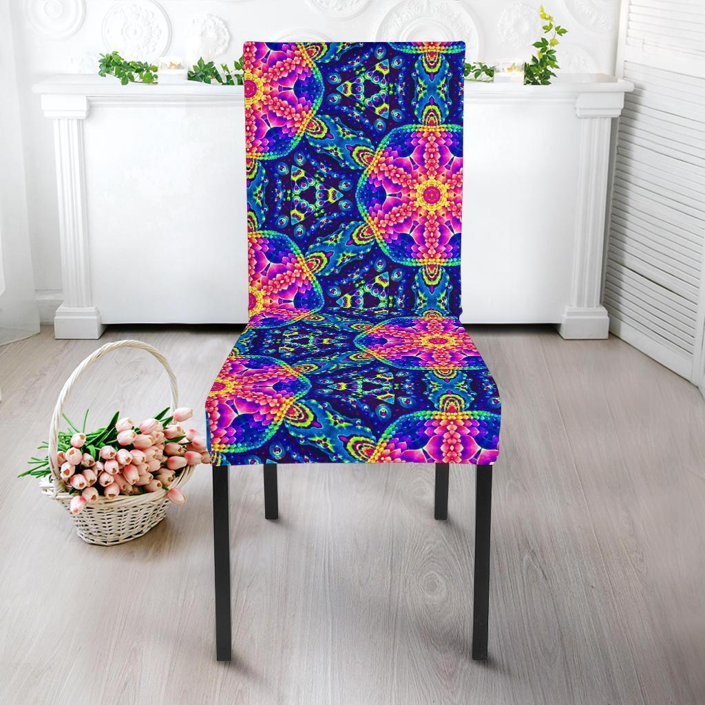 Pattern Print Kaleidoscope Chair Cover-grizzshop