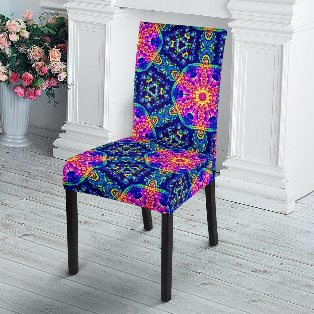 Pattern Print Kaleidoscope Chair Cover-grizzshop