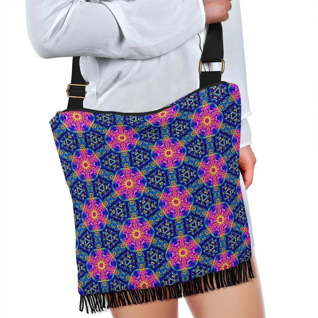 Pattern Print Kaleidoscope Crossbody bags-grizzshop