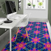 Pattern Print Kaleidoscope Floor Mat-grizzshop