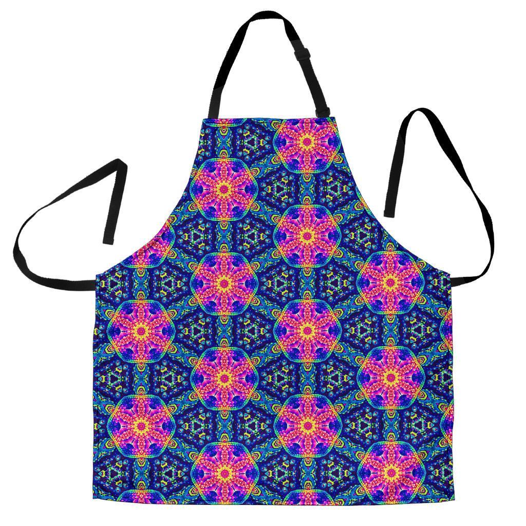 Pattern Print Kaleidoscope Men's Apron-grizzshop