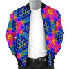 Pattern Print Kaleidoscope Men's Bomber Jacket-grizzshop