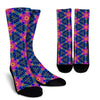 Pattern Print Kaleidoscope Unisex Crew Socks-grizzshop