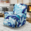 Pattern Print Killer Whale Orca Recliner Cover-grizzshop