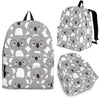 Pattern Print Koala Backpack-grizzshop